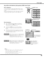 Предварительный просмотр 41 страницы Sanyo PLC-XU110 Owner'S Manual