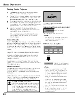 Preview for 22 page of Sanyo PLC-XU111 Owner'S Manual