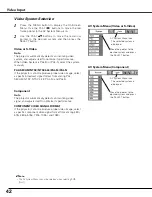 Preview for 42 page of Sanyo PLC-XU111 Owner'S Manual