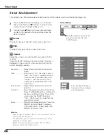 Preview for 46 page of Sanyo PLC-XU111 Owner'S Manual