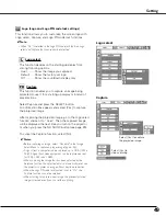 Preview for 49 page of Sanyo PLC-XU111 Owner'S Manual