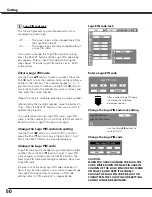 Preview for 50 page of Sanyo PLC-XU111 Owner'S Manual