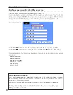 Preview for 36 page of Sanyo PLC XU115 - XGA LCD Projector Network Setup Manual