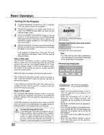 Предварительный просмотр 22 страницы Sanyo PLC-XU115 User Manual