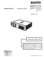 Preview for 1 page of Sanyo PLC-XU116 Service Manual