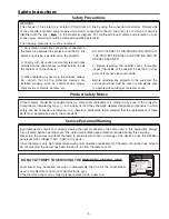 Preview for 3 page of Sanyo PLC-XU116 Service Manual