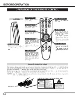 Preview for 14 page of Sanyo PLC-XU20E Owner'S Manual