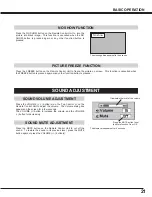 Preview for 21 page of Sanyo PLC-XU20E Owner'S Manual