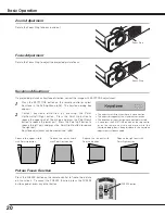 Предварительный просмотр 20 страницы Sanyo PLC-XU25 Owner'S Manual