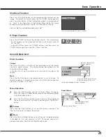 Предварительный просмотр 21 страницы Sanyo PLC-XU25 Owner'S Manual