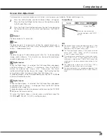 Preview for 31 page of Sanyo PLC-XU25 Owner'S Manual