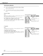 Preview for 34 page of Sanyo PLC-XU25 Owner'S Manual