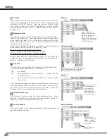 Preview for 40 page of Sanyo PLC-XU25 Owner'S Manual