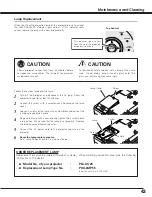 Preview for 43 page of Sanyo PLC-XU25 Owner'S Manual