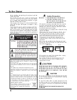 Preview for 4 page of Sanyo PLC-XU300 Owner'S Manual