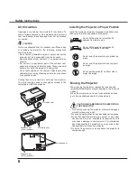 Preview for 6 page of Sanyo PLC-XU300 Owner'S Manual