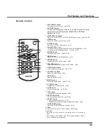 Preview for 11 page of Sanyo PLC-XU300 Owner'S Manual