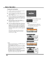 Preview for 18 page of Sanyo PLC-XU300 Owner'S Manual