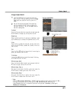 Preview for 41 page of Sanyo PLC-XU300 Owner'S Manual