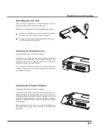 Preview for 61 page of Sanyo PLC-XU300 Owner'S Manual