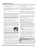 Preview for 5 page of Sanyo PLC-XU3001 Owner'S Manual