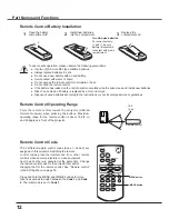 Preview for 12 page of Sanyo PLC-XU3001 Owner'S Manual