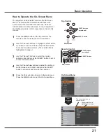 Preview for 21 page of Sanyo PLC-XU3001 Owner'S Manual