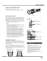 Preview for 23 page of Sanyo PLC-XU3001 Owner'S Manual