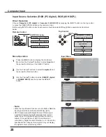 Preview for 28 page of Sanyo PLC-XU3001 Owner'S Manual