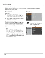 Preview for 30 page of Sanyo PLC-XU3001 Owner'S Manual