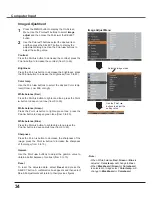 Preview for 34 page of Sanyo PLC-XU3001 Owner'S Manual