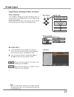 Preview for 37 page of Sanyo PLC-XU3001 Owner'S Manual