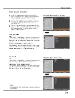 Preview for 39 page of Sanyo PLC-XU3001 Owner'S Manual