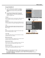 Preview for 41 page of Sanyo PLC-XU3001 Owner'S Manual