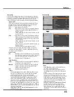 Preview for 45 page of Sanyo PLC-XU3001 Owner'S Manual