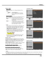 Preview for 53 page of Sanyo PLC-XU3001 Owner'S Manual