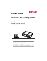 Preview for 80 page of Sanyo PLC-XU3001 Owner'S Manual