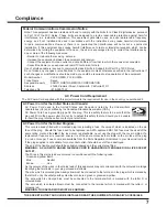 Preview for 7 page of Sanyo PLC-XU300A Owner'S Manual