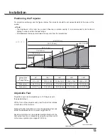 Preview for 13 page of Sanyo PLC-XU300A Owner'S Manual