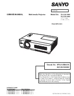 Sanyo PLC-XU300A Service Manual предпросмотр