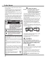 Preview for 4 page of Sanyo PLC-XU301 Owner'S Manual