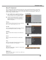 Preview for 31 page of Sanyo PLC-XU301 Owner'S Manual