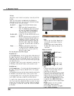 Preview for 36 page of Sanyo PLC-XU301 Owner'S Manual