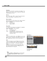 Preview for 42 page of Sanyo PLC-XU301 Owner'S Manual