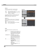 Preview for 46 page of Sanyo PLC-XU301 Owner'S Manual