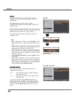 Preview for 48 page of Sanyo PLC-XU301 Owner'S Manual