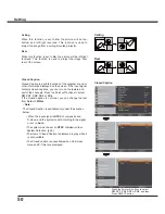 Preview for 50 page of Sanyo PLC-XU301 Owner'S Manual