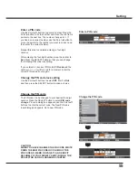 Preview for 55 page of Sanyo PLC-XU301 Owner'S Manual