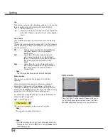 Preview for 56 page of Sanyo PLC-XU301 Owner'S Manual