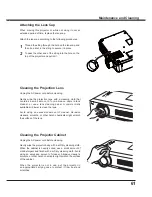 Preview for 61 page of Sanyo PLC-XU301 Owner'S Manual